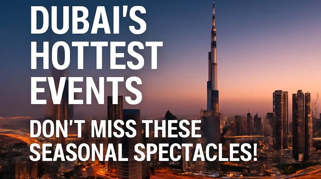 Dubais Hottest Events: Dont Miss These Seasonal Spectacles!
